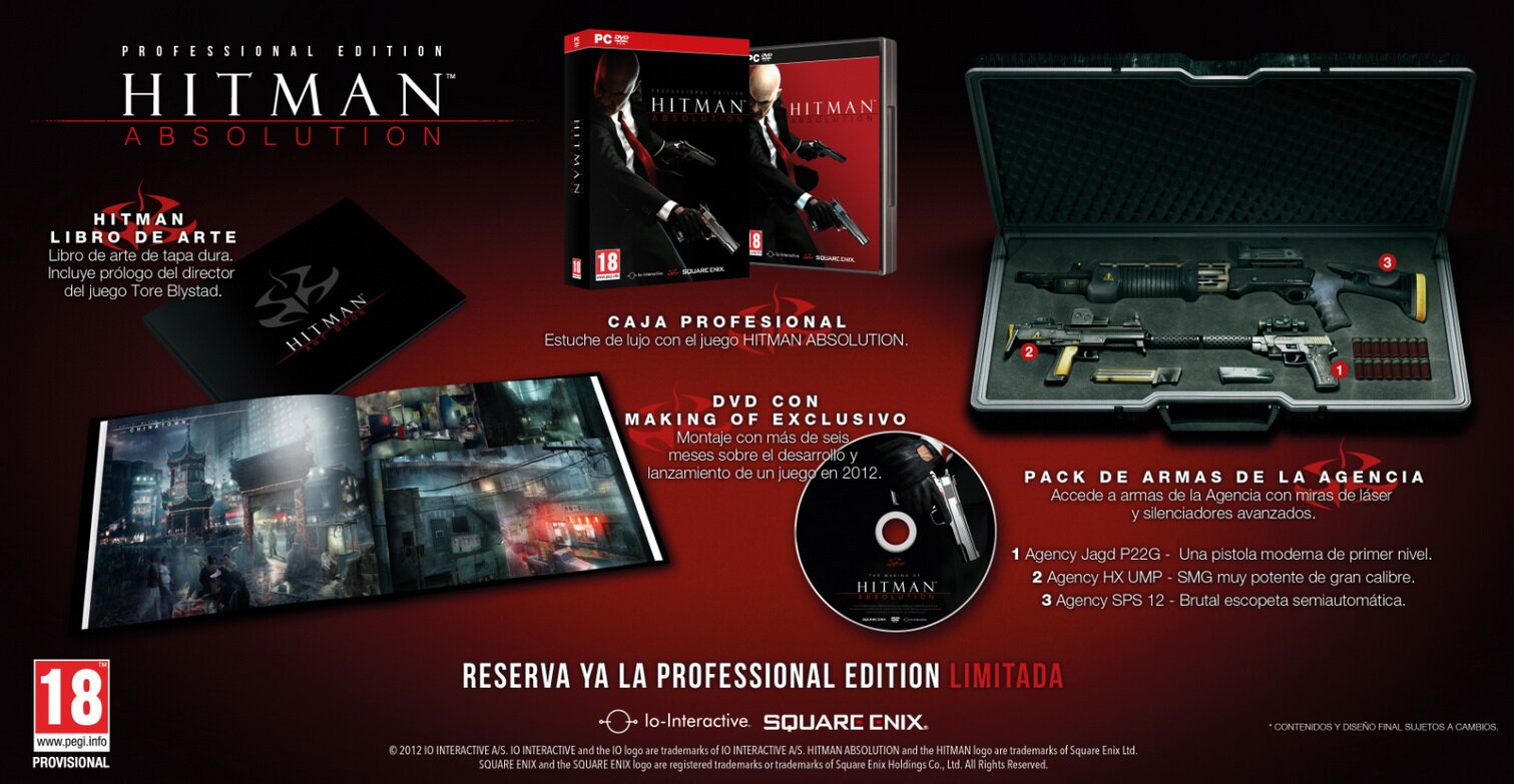 HITMAN_ABSOLUTION_PROFESSIONAL EDITION_CONTENTS_PC_SPAIN