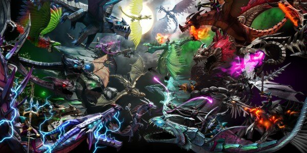 Dragons And Titans wallpaper