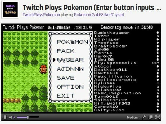 twitch plays pokemon gold-silver-crystal