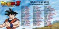 Actualización de la lista de cines para ver Dragon Ball: Battle of Gods en España